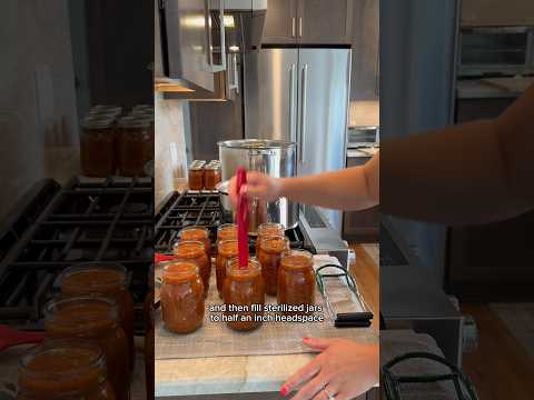 Canning salsa! #canning #salsa #howtocansalsa #gardening