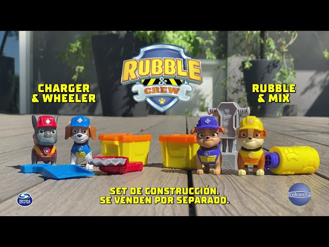 Vídeo relacionado con RUBBLE & CREW - PACK FIGURAS RUBBLE Y MIX, ARENA MÁGICA KINETIC SAND Y ACCESORIOS CONSTRUCCIÓN - Patrulla Canina Juguetes - Juegos Infantiles - 6066686 - Juguetes Niños 3 años + - Regalo Niño 3 años +