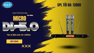 Micro Không Dây DL-5.0: 200 Kênh Tần Số, Sóng Siêu Khỏe, Chuyên Cho Karaoke VIP Và Sự Kiện