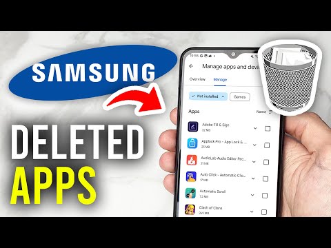 How To Find & Recover Deleted Apps On Samsung Phone - Full Guide