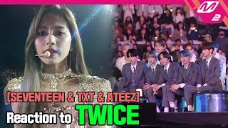 Download lagu [Reaction Cam] SEVENTEEN & TXT(투모로우바이투게더) & ATEEZ(에이티즈) Reaction to TWICE(트와이스) l 2019MAMA x M2 mp3