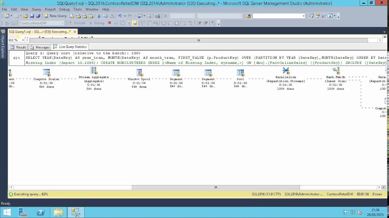 SQL 2016   Live Query Statistics