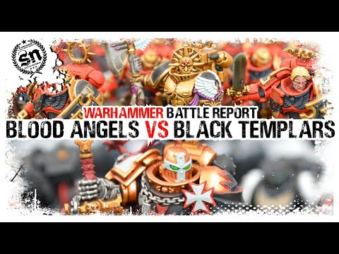 Blood Angels vs Black Templars - Warhammer 40,000 (Battle Report)