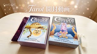 【タロット開封動画】【3択占い】ネコちゃんのかわいい♡優しいタッチのタロットカード🔮3択占いもあるよ♡
