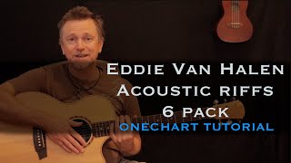 Eddie Van Halen acoustic guitar riffs lesson [free tab]