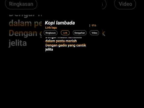 Kopi lambada🎧 #liriklagu #shorts