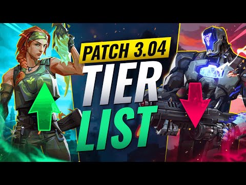 NEW UPDATE: BEST Agents TIER LIST! - Valorant Patch 3.04