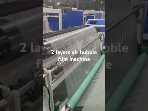 2 layers air bubble film machine working video#airbubble #bubblefilm #bubblewrap #bubble