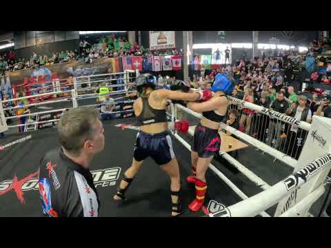 ISKA Muay Thai AMA World Champion Gianna Vadino 1st rd. stoppage!