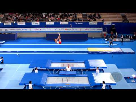 GEENS Joris (BEL) M - 2019 Trampoline Worlds, Tokyo (JPN) - Qualification Trampoline R1