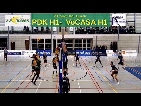 2023-03-29 PrimaDonnaKaas Huizen - VoCASA (samenvatting 8 min) Eredivisie Heren Volleybal