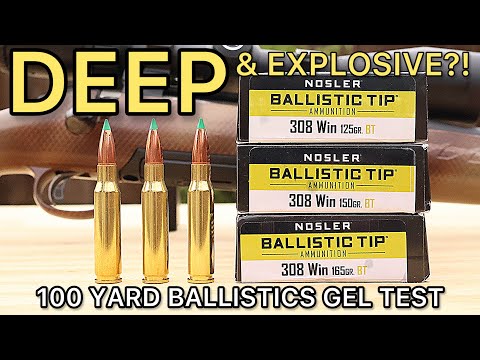 EXPLOSIVE?! 308 Winchester Nosler Ballistic Tip Ammo Test