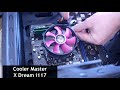 Cooler Master X Dream i117 Procesorius Aušintuvas 9,5 cm Aliuminis, Violetinė