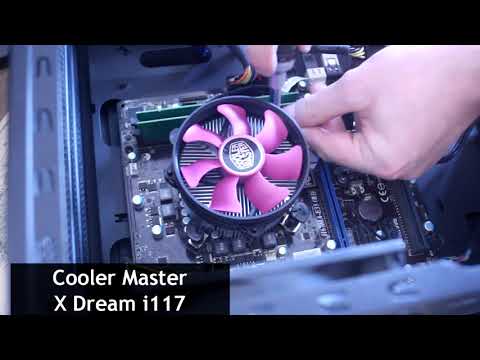 Cooler Master X Dream i117 Procesorius Aušintuvas 9,5 cm Aliuminis, Violetinė video