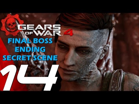 Gears of War 4 - Gameplay Walkthrough Part 14 - Final Boss & Full Ending + Secret Scene