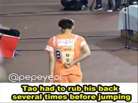 Tao's high jump accident at ISAC 130903
