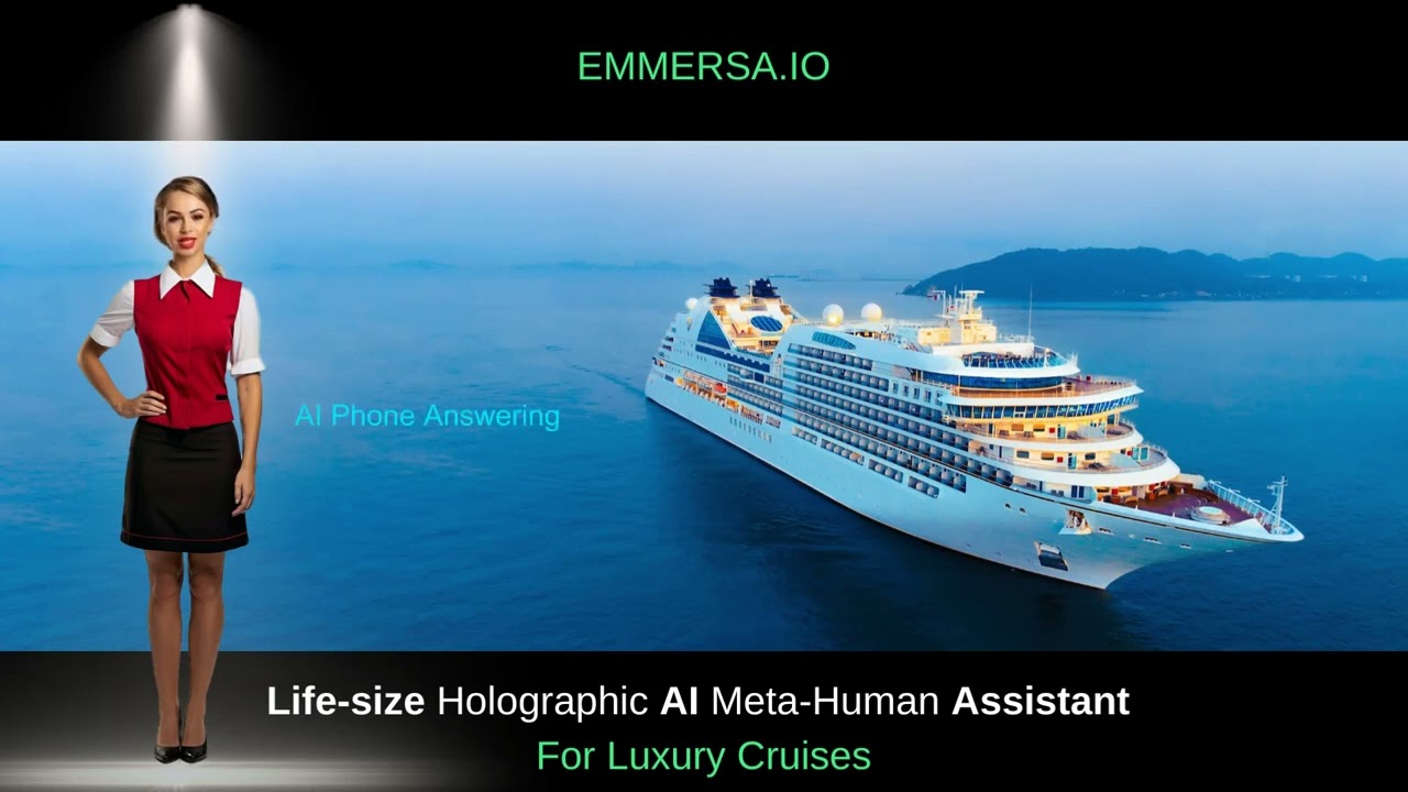 AI Virtual Assistant Holographic Presenter For Luxury Cruises - Emmersa