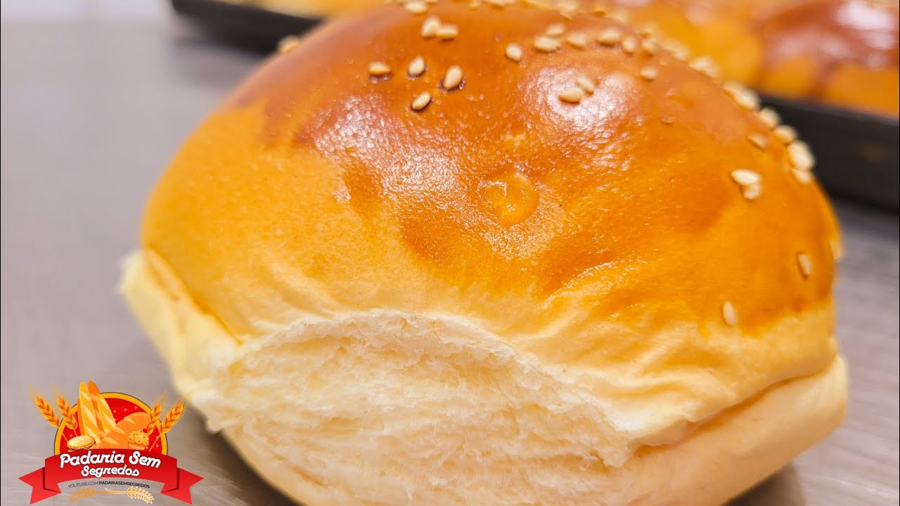 Pão de hambúrguer de brioche (receita profissional)