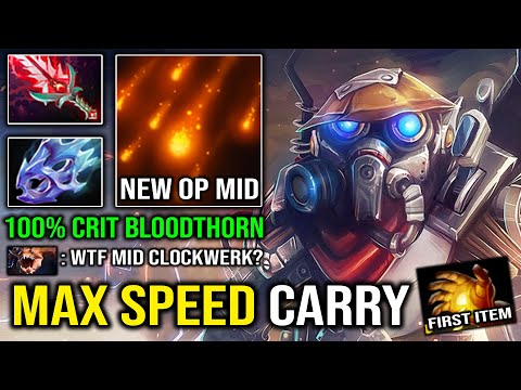 NEW MID HERO 7.31 Carry Clockwerk First ITEM Midas with OP Attack Speed Moon Shard Dota 2