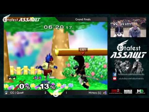 Otafest: Assault IV Melee Grand Finals | Quaff (Marth) vs Mittens (Falco)