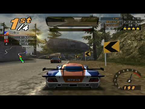Need for Speed: Hot Pursuit 2, 8 Laps Alpine Trails II - Mercedes CLK GTR NFS Edition