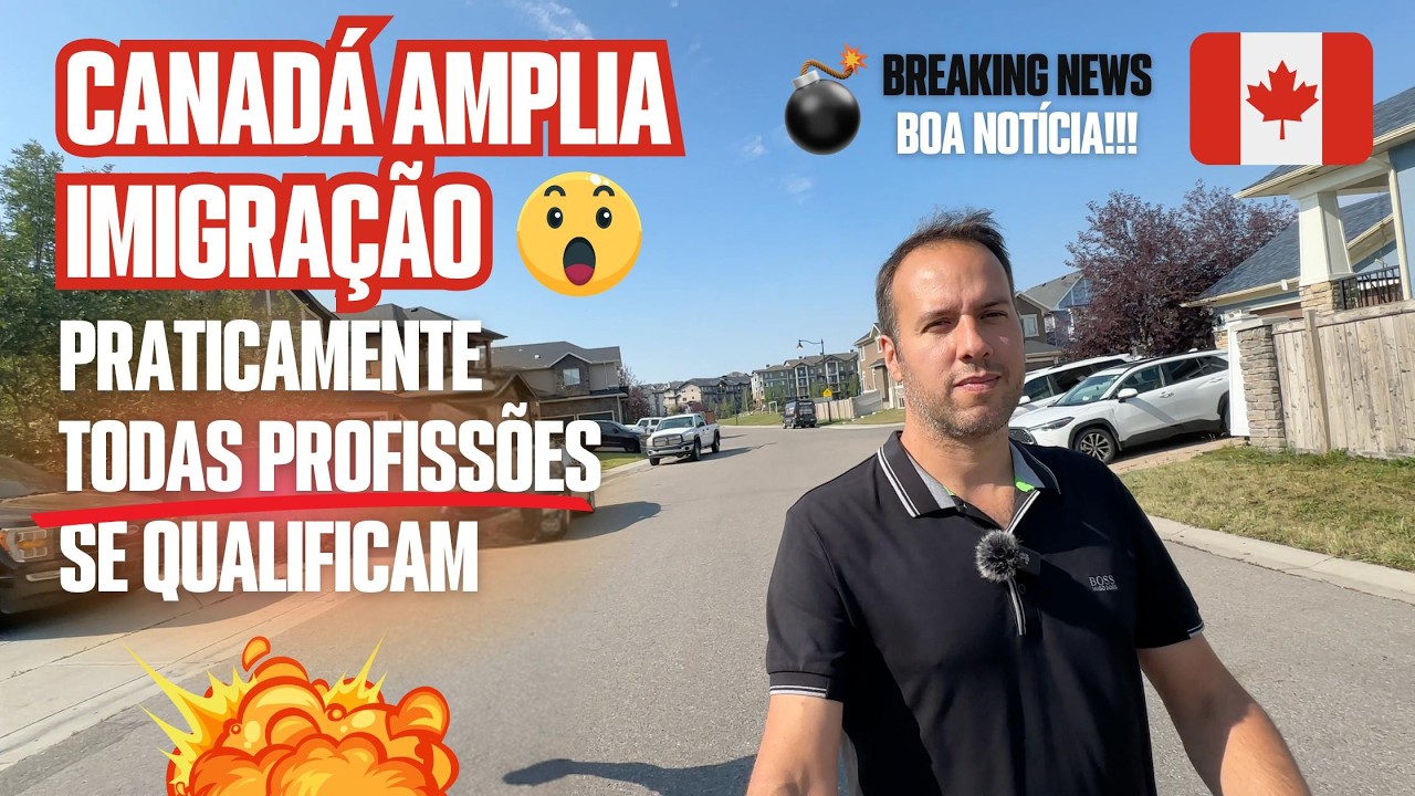 Canadá vai dar imigração para trabalhadores SEM DIPLOMA😮 Isto é OFICIAL!