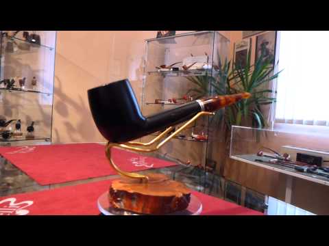 Pipa in radica billiard freehand - www.paronellipipe.it