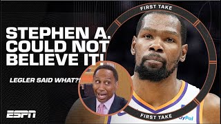 Stephen A. WAS SHOCKED to hear this Kevin Durant & Luka Doncic HOT TAKE 🔥 | First Take