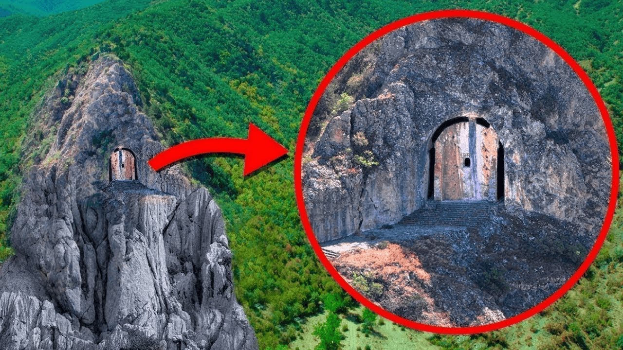 Guy Spots a Strange Door On Top Of Rock While Flying Drone, Turns Pale When He Goes Inside