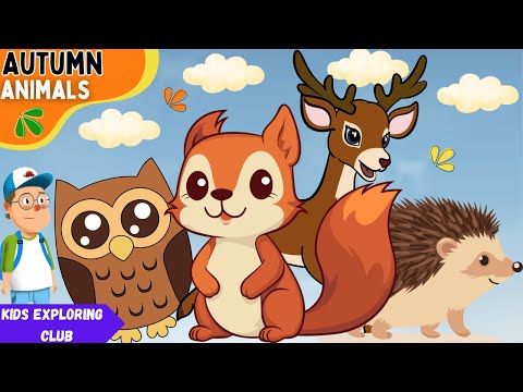 Autumn Animals Song for Kids | Autumn & Fall Nursery Rhymes for Preschool