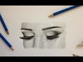 DRAWING AN EYE LASHES REALISTIC ART DRAWING GALERIE SAJA
