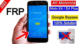 Moto E4/E4 Plus FRP Bypass 2023 | All Motorola FRP Lock Remove Without PC | Google Account Unlock