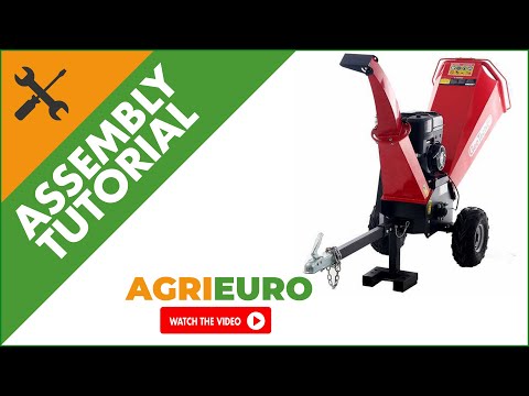 GeoTech PCS 135BS professional garden shredder with 13 HP petrol engine - Assembly tutorial
