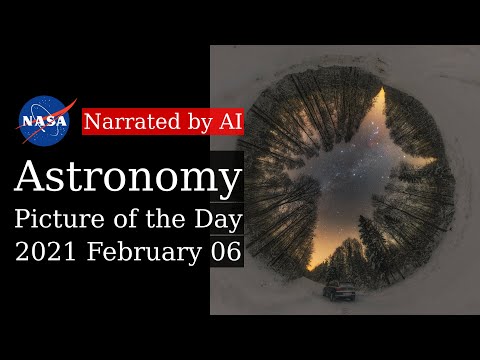 APOD: 2021-02-06 - A Northern Winter Night (Narrated by Emma)