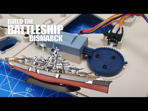 Build the Battleship Bismarck - Part 58 - Motor for the First 15cm Turret
