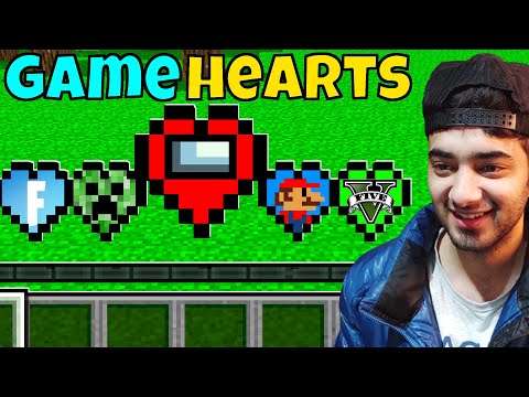 Minecraft But There Are Video Game Hearts