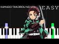 Demon Slayer Kimetsu No Yaiba Ep 19 ED Kamado Tanjiro No Uta EASY Piano Tutorial