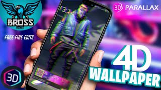 COMO HACER FONDO DE PANTALLA 4D CON MOVIMIENTO DE FREE FIRE EN ANDROID // wallpaper 3D || Bross FF