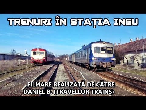 Trenuri în stația Ineu (Trains in Ineu station)