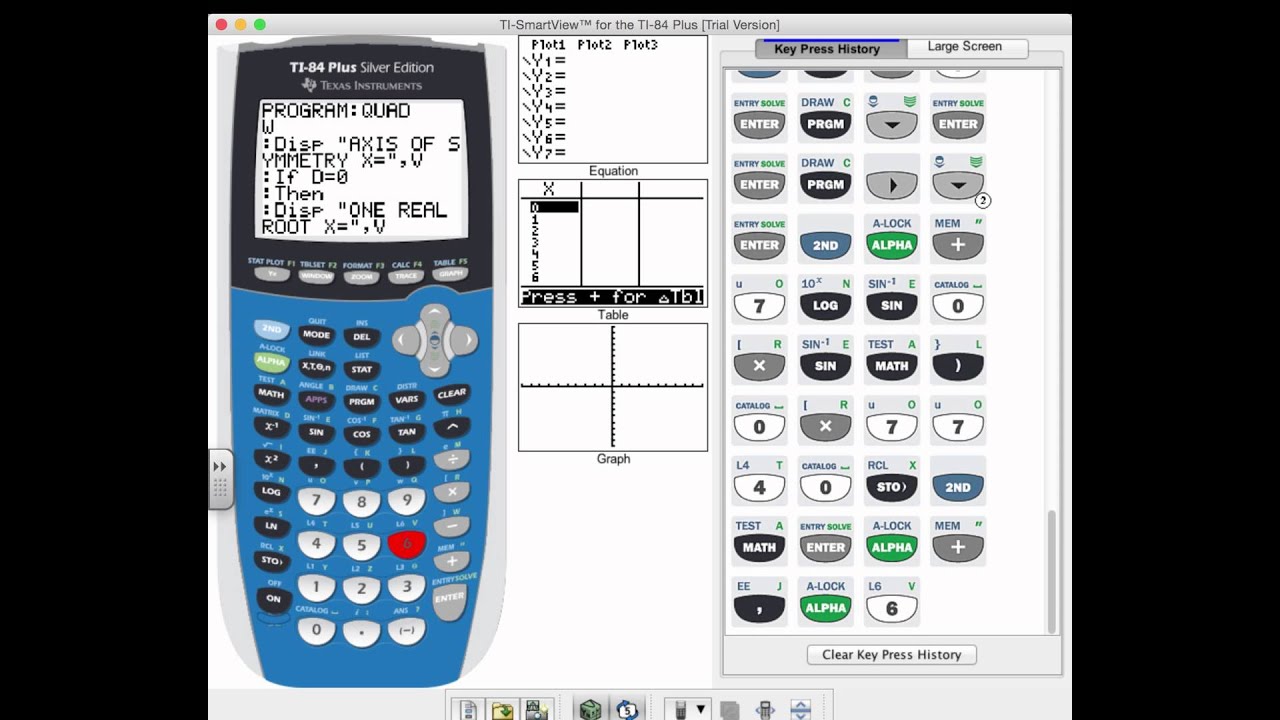 Program Quadratic Equation (Formula) for TI-84 (Best on YouTube)
