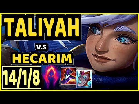 KIREI (TALIYAH) vs HECARIM - 14/1/8 KDA JUNGLE GAMEPLAY - EUW Ranked GRANDMASTER