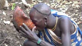 preview picture of video 'Blood gaining and drinking ritual at the Surma tribe in Ethiopia part 2'