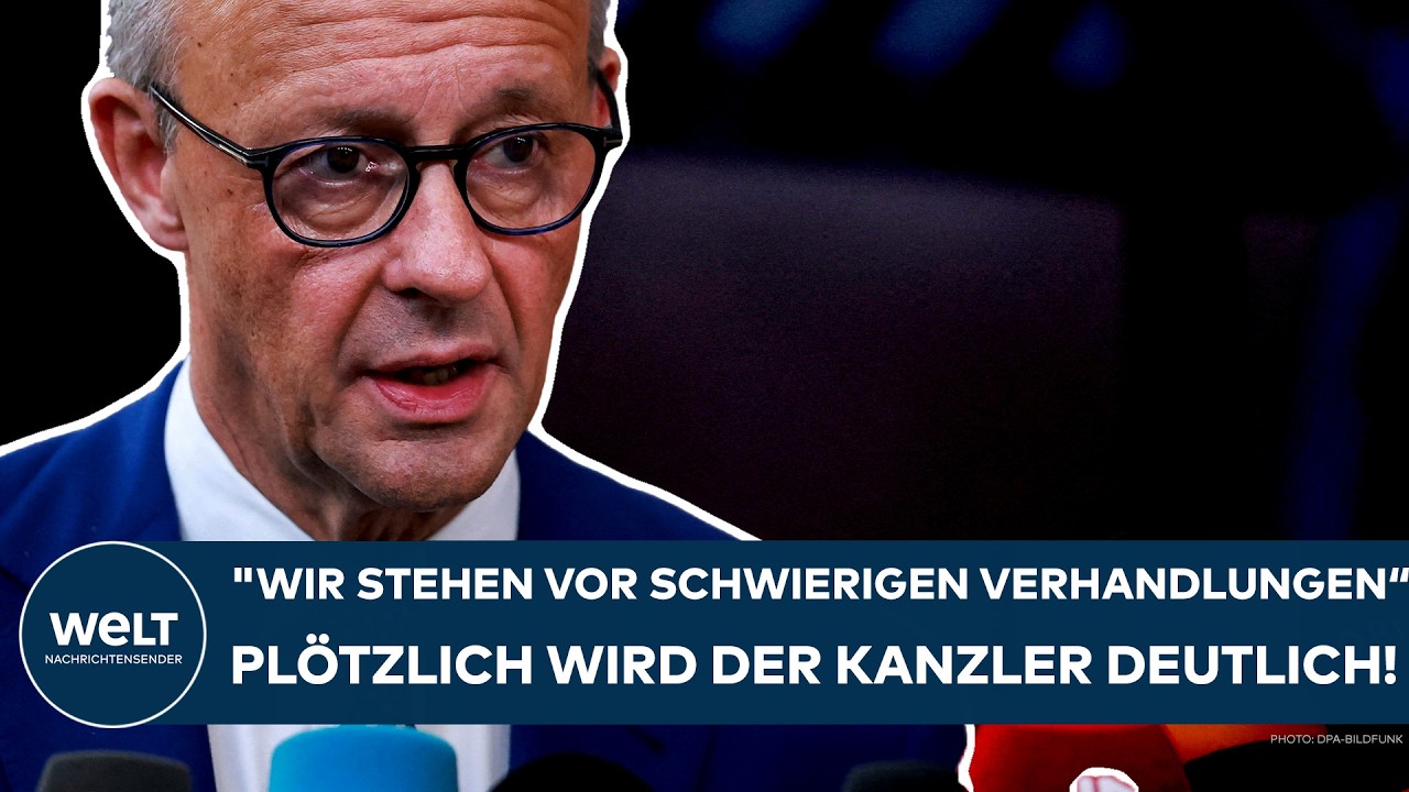 MERZ: "Ich rechne nicht damit, dass wir in diesen Tagen zu einem Ergebnis kommen!" Kanzler-Klartext!
