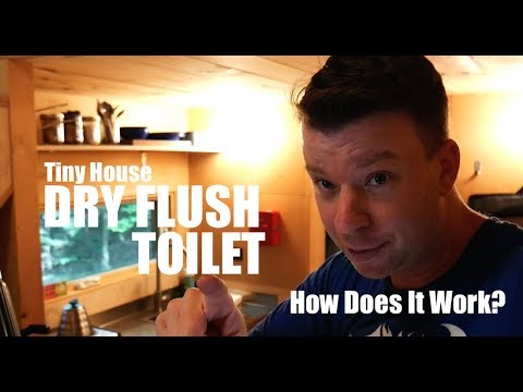 How does a DRY FLUSH Tiny House Toilet Work?