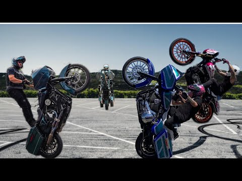 Harley Stunts with Cbear, CJ Barham, Jesse Ryan, & Junkyard Kenny