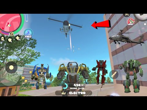 Rope Hero: Vice Town (BD 100 Assault Machine Destroy Helicopter) Rope Hero Assault Machine - HD