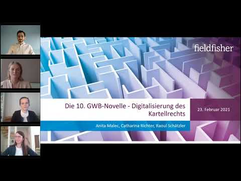 Webinar | Die 10. GWB-Novelle – ein Überblick über die wichtigsten Änderungen für Unternehmen