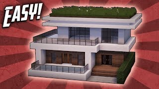 Minecraft: How To Build A Small Modern House Tutorial (#15)