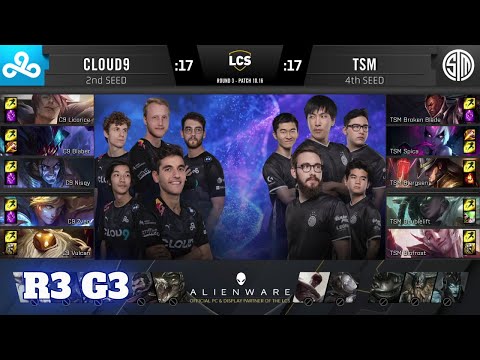 Cloud 9 vs TSM - Game 3 | Round 3 Playoffs S10 LCS Summer 2020 | C9 vs TSM G3