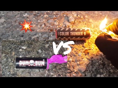 CONFRONTO PETARDI [ Color thunder B VS DUM BUM] POLENBÖLLER VERGLEICH / Firecracker Test | 2022